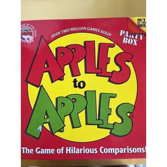 Mattel Apples to Apples Party Box Family Game of Hilarious Comparisons - Picture 1 of 3